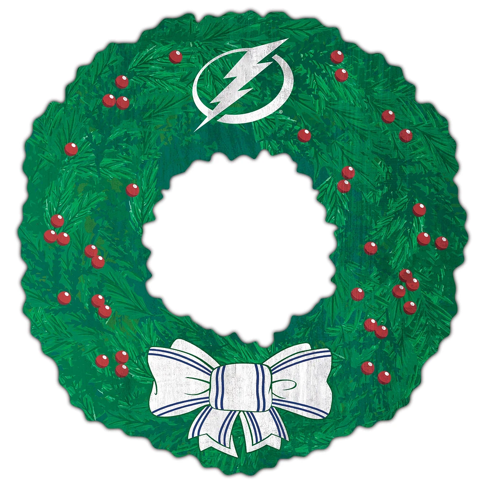 Tampa Bay Lightning 16'' Team Wreath Sign