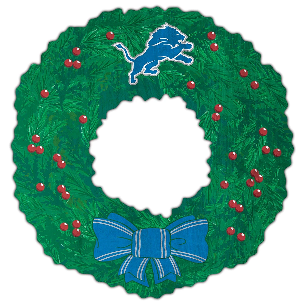 Detroit Lions 16'' Team Wreath Sign