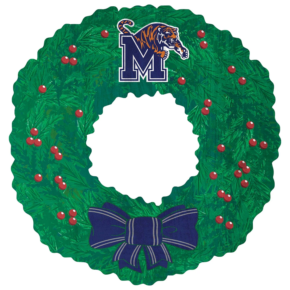Memphis Tigers 16'' Team Wreath Sign