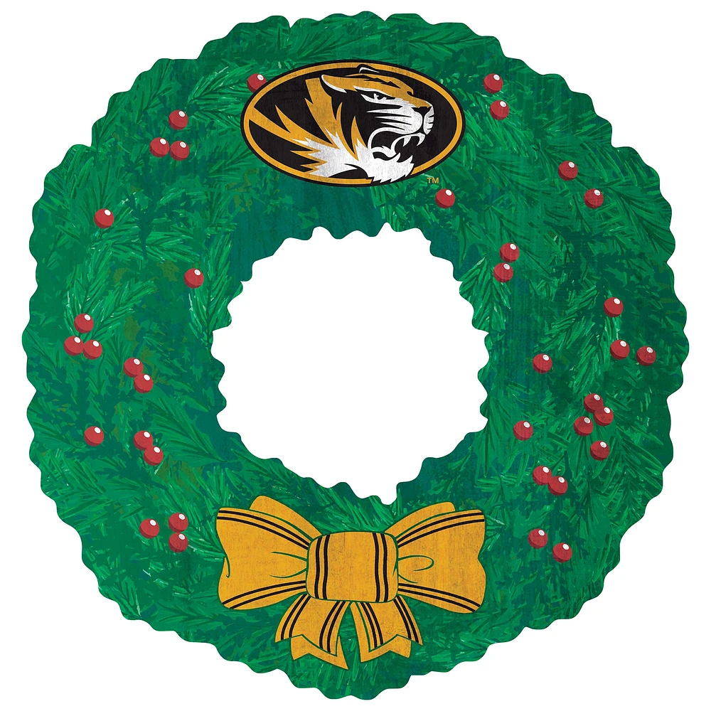 Missouri Tigers 16'' Team Wreath Sign