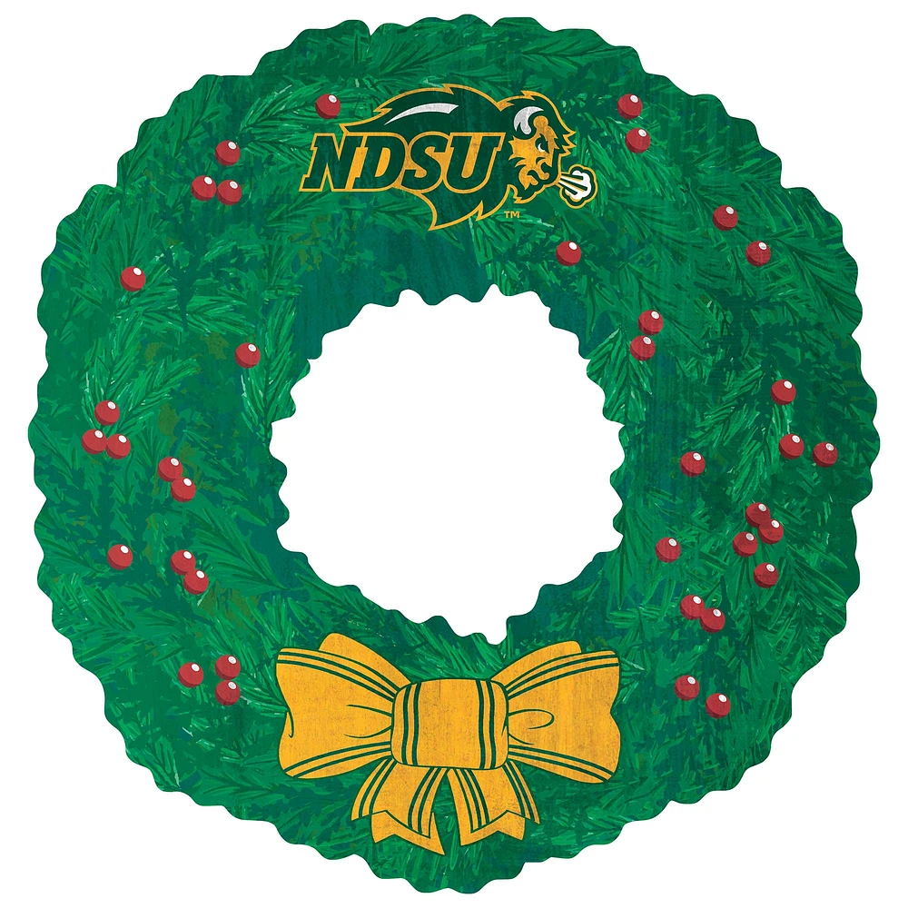 NDSU Bison 16'' Team Wreath Sign