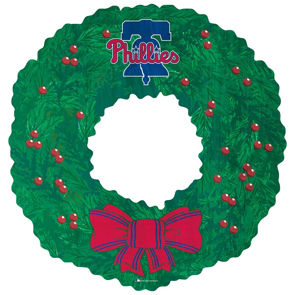 Philadelphia Phillies 16'' Team Wreath Sign