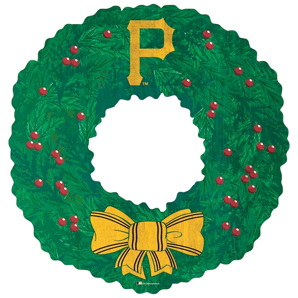 Pittsburgh Pirates 16'' Team Wreath Sign
