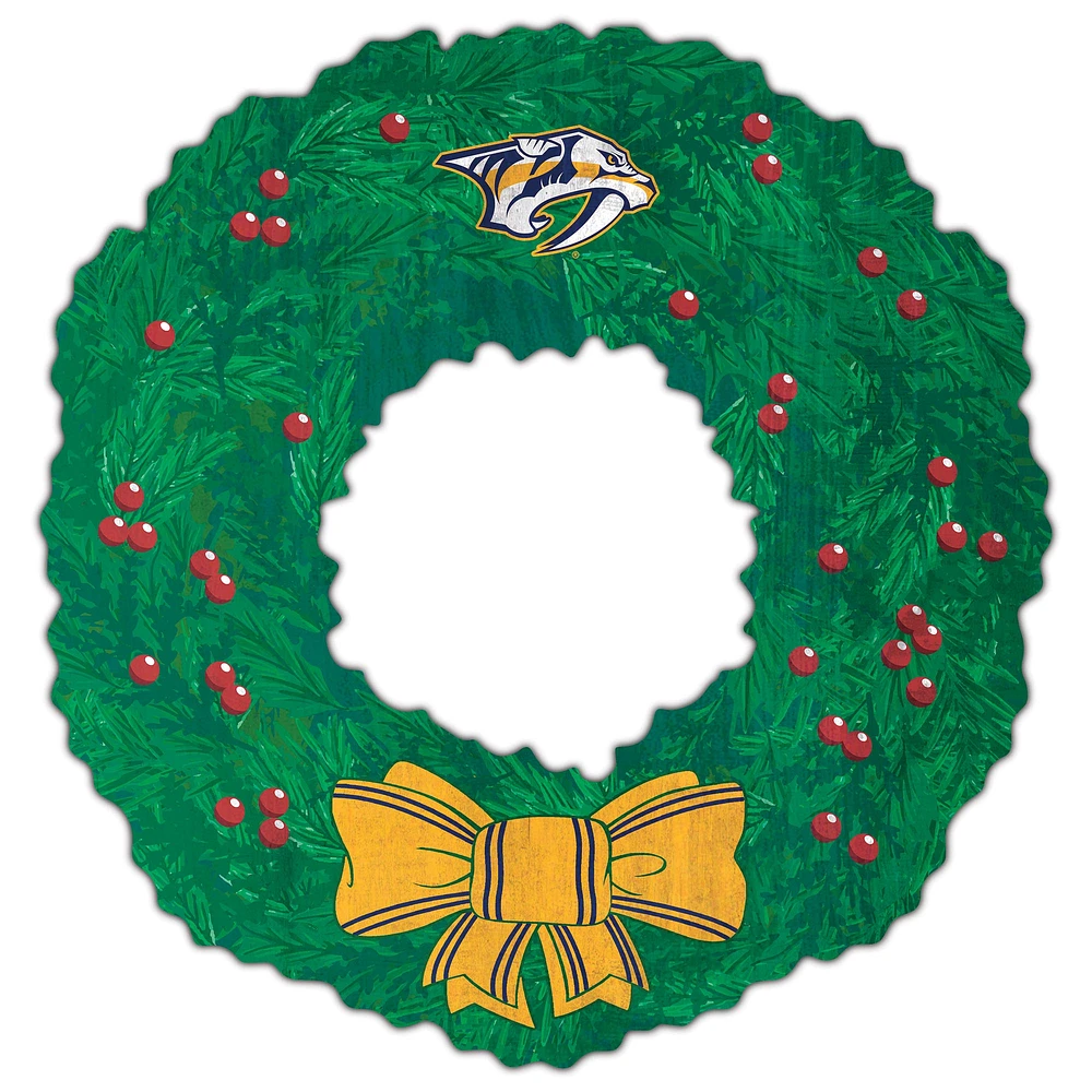 Nashville Predators 16'' Team Wreath Sign