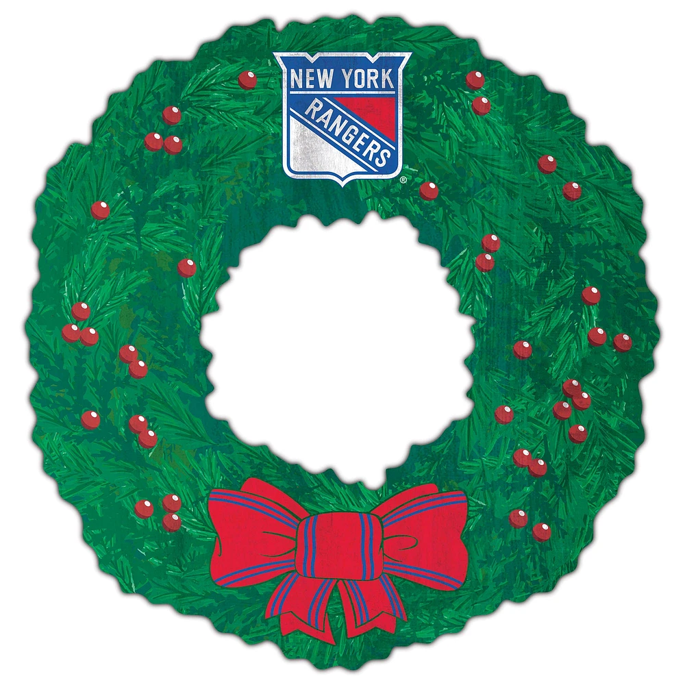 New York Rangers 16'' Team Wreath Sign