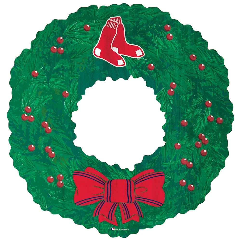 Boston Red Sox 16'' Team Wreath Sign