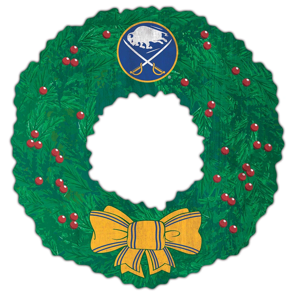 Buffalo Sabres 16'' Team Wreath Sign