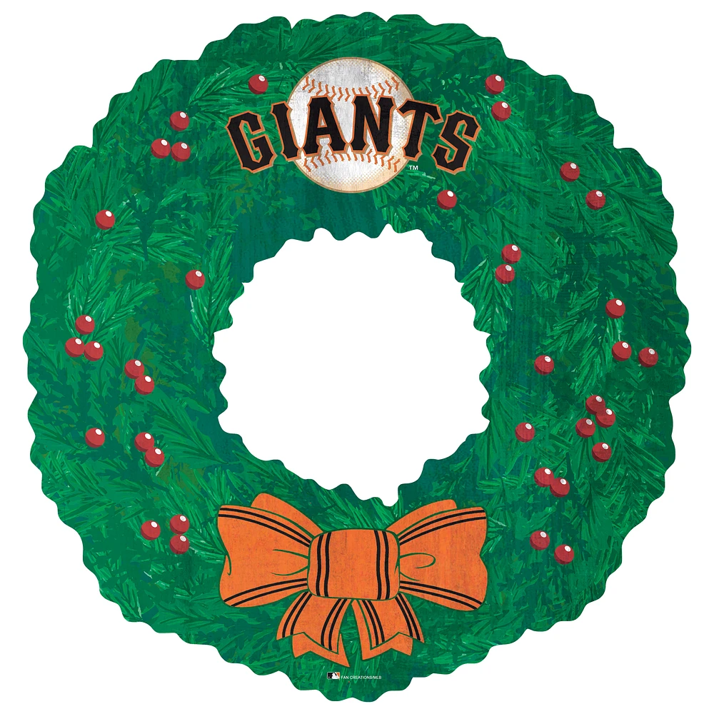 San Francisco Giants 16'' Team Wreath Sign