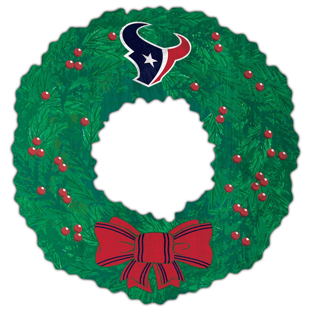 Houston Texans 16'' Team Wreath Sign