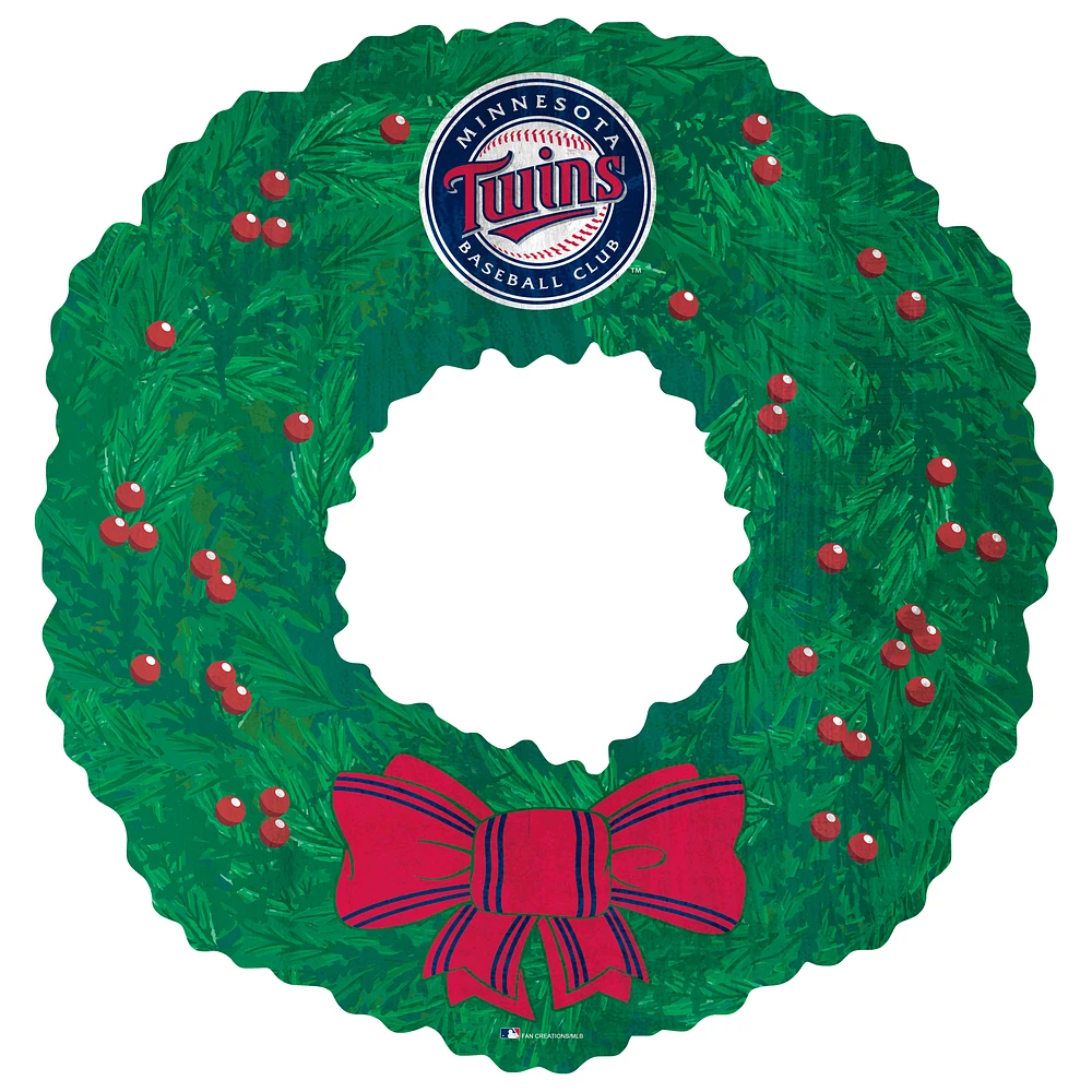 Minnesota Twins 16'' Team Wreath Sign