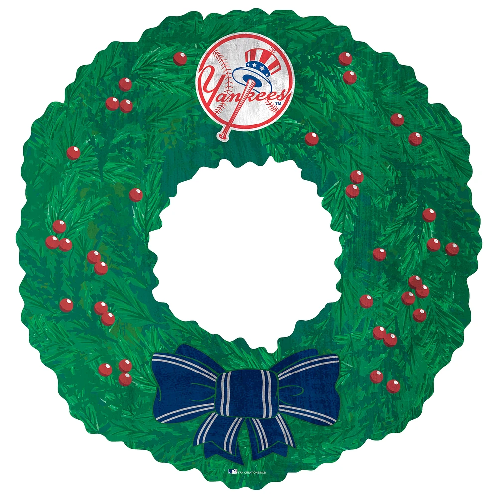 New York Yankees 16'' Team Wreath Sign