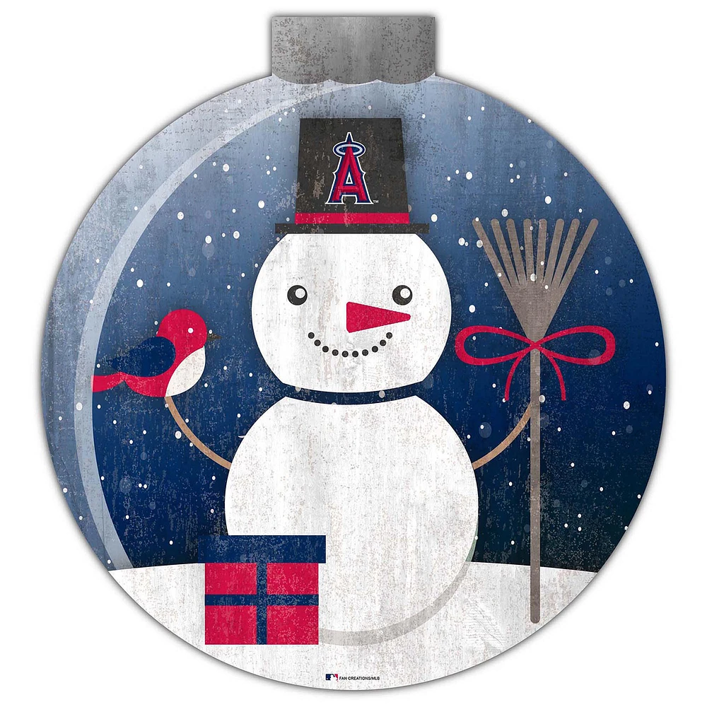 Los Angeles Angels 12'' Snow Globe Wall Art