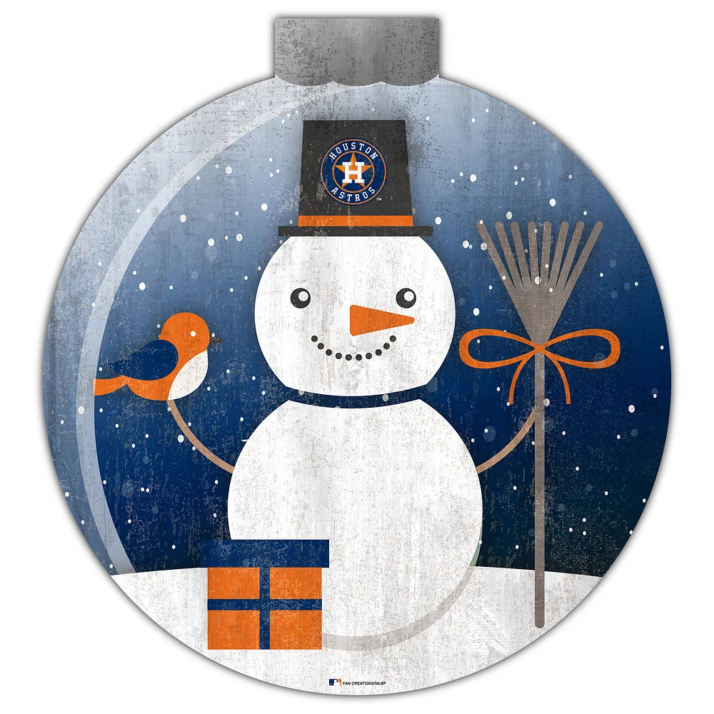 Houston Astros 12'' Snow Globe Wall Art