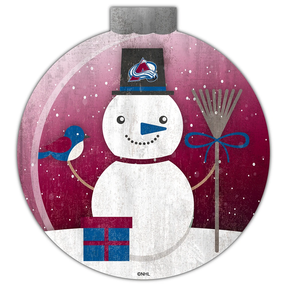 Colorado Avalanche 12'' Snow Globe Wall Art
