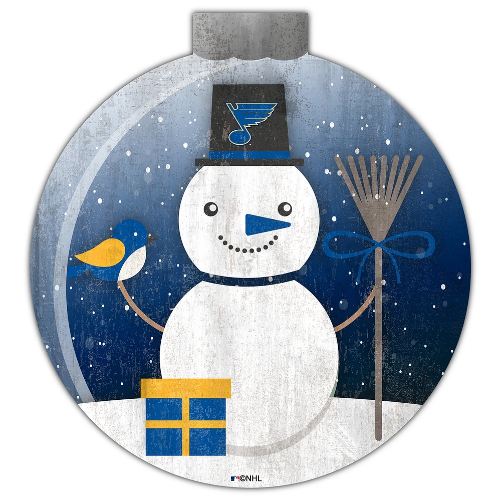 St. Louis Blues 12'' Snow Globe Wall Art
