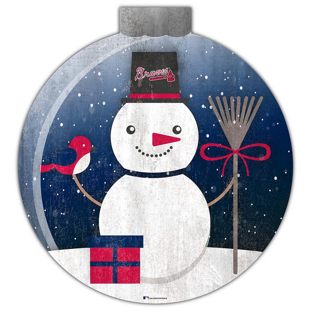 Atlanta Braves 12'' Snow Globe Wall Art