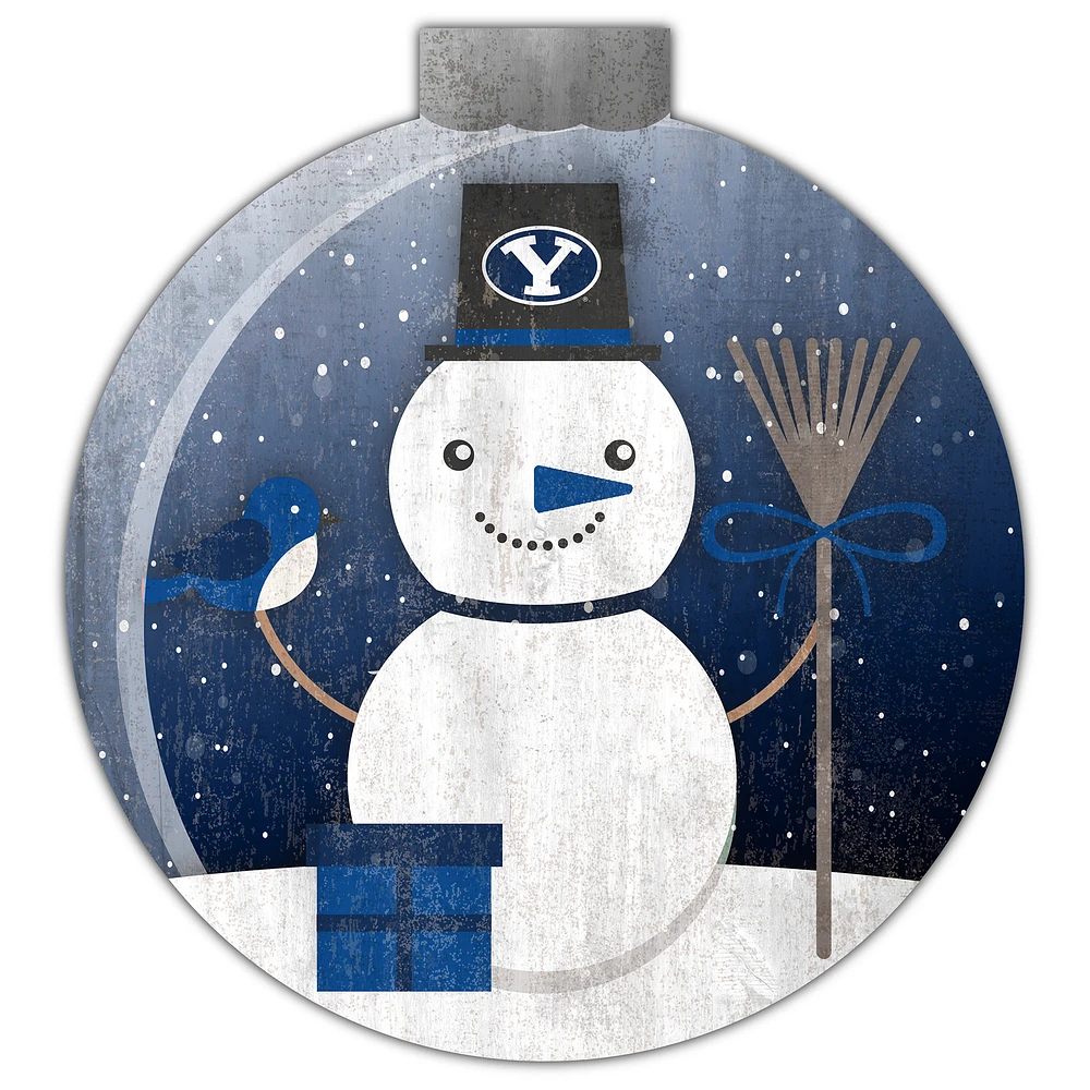 BYU Cougars 12'' Snow Globe Wall Art
