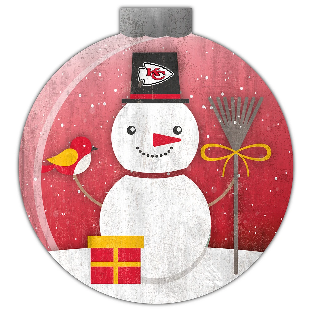 Kansas City Chiefs 12'' Snow Globe Wall Art