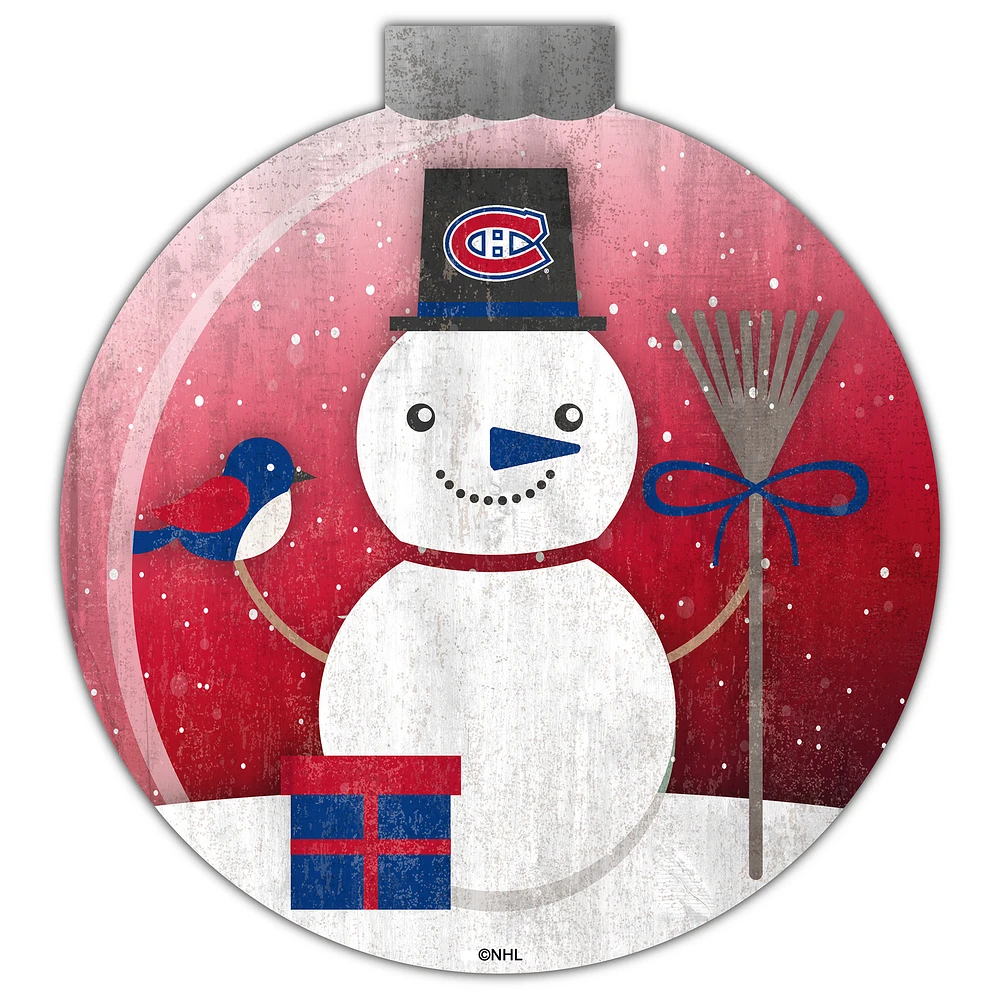 Montreal Canadiens 12'' Snow Globe Wall Art
