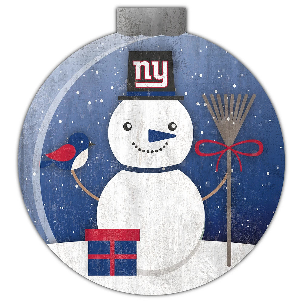 New York Giants 12'' Snow Globe Wall Art