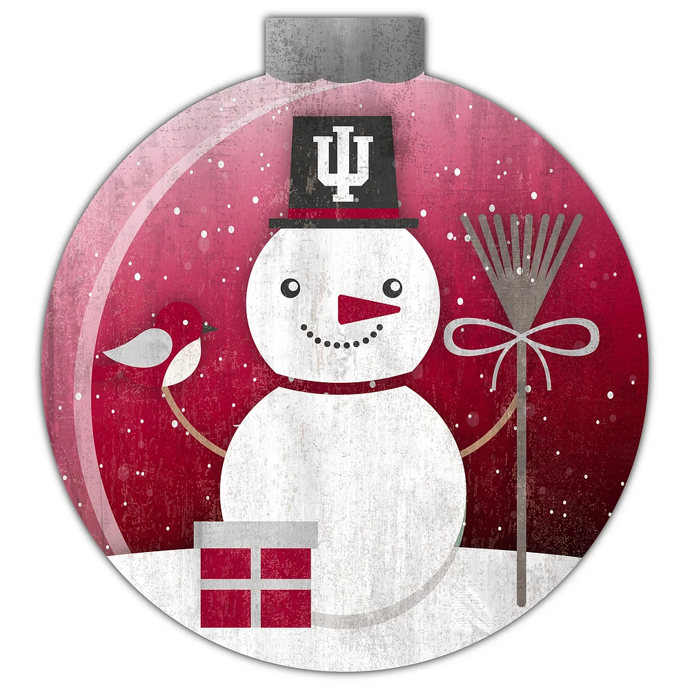 Indiana Hoosiers 12'' Snow Globe Wall Art