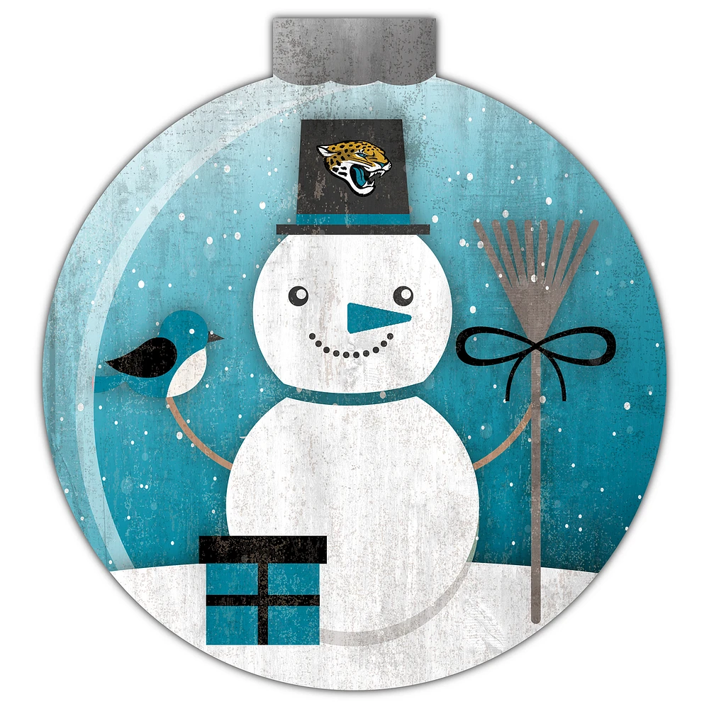 Jacksonville Jaguars 12'' Snow Globe Wall Art