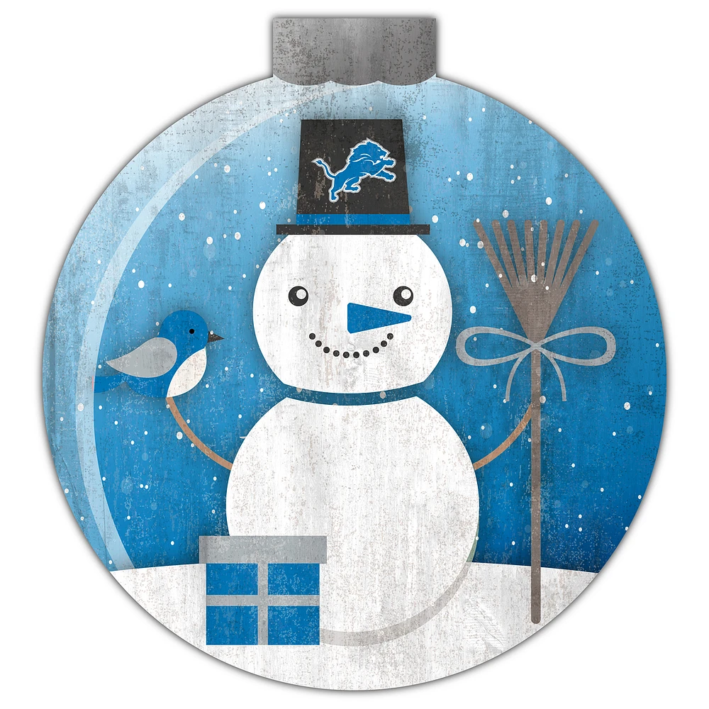Detroit Lions 12'' Snow Globe Wall Art
