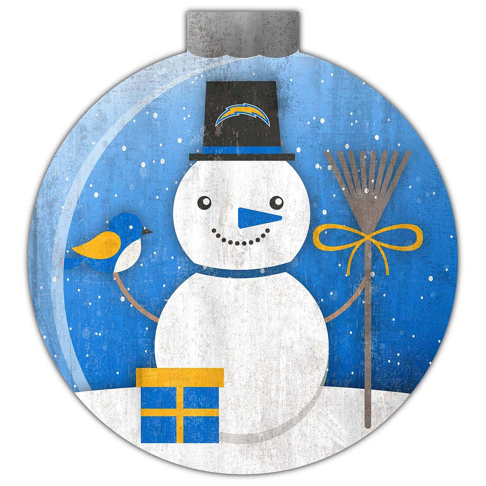 Los Angeles Chargers 12'' Snow Globe Wall Art