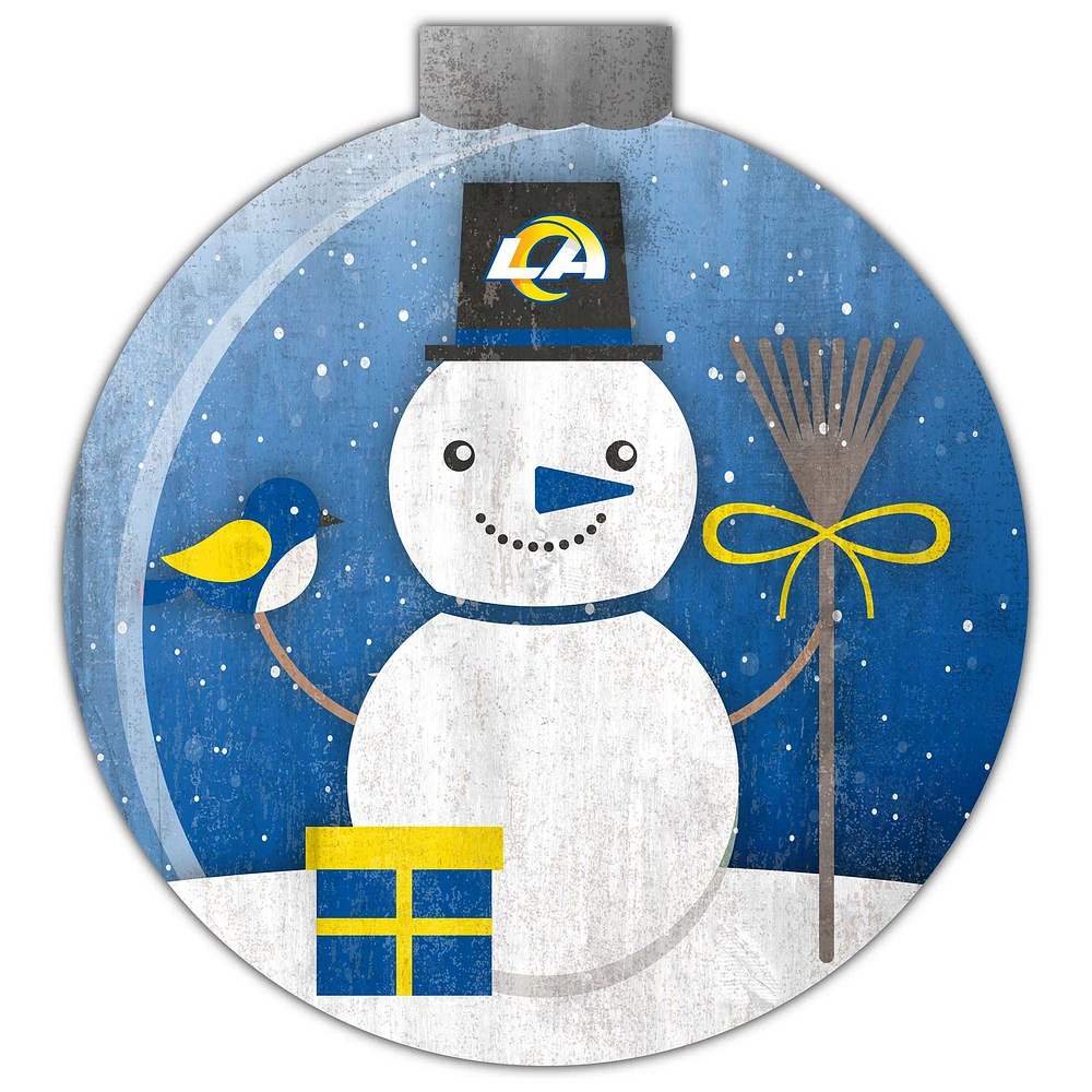 Los Angeles Rams 12'' Snow Globe Wall Art
