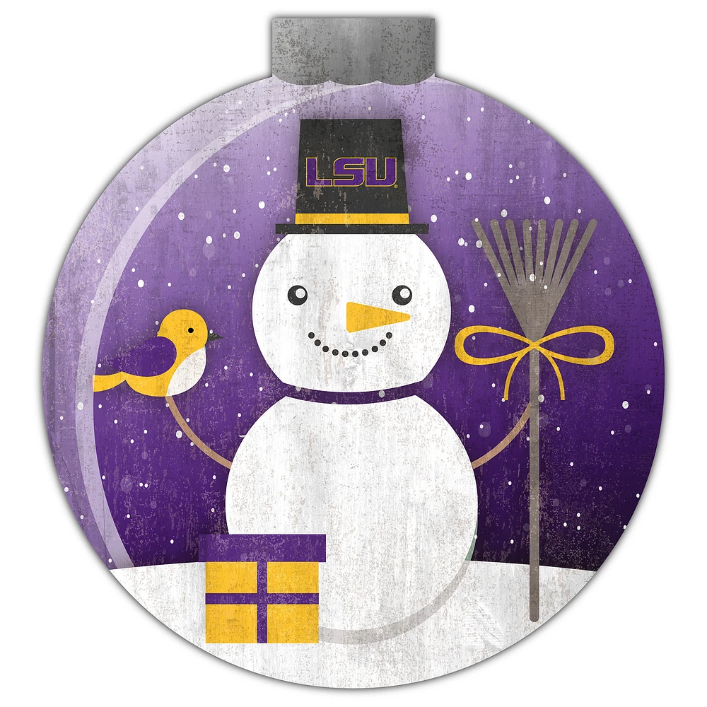 LSU Tigers 12'' Snow Globe Wall Art
