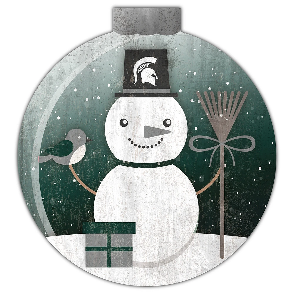 Michigan State Spartans 12'' Snow Globe Wall Art