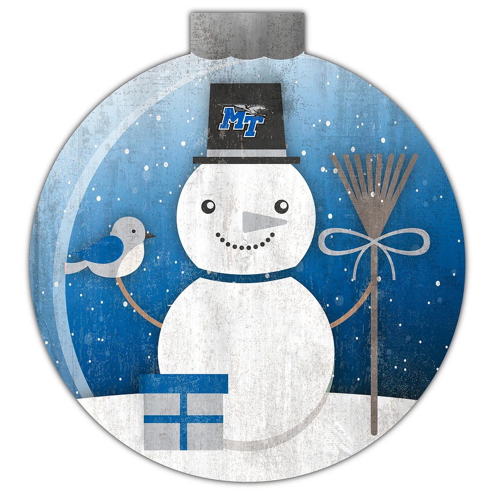 MTSU Blue Raiders 12'' Snow Globe Wall Art