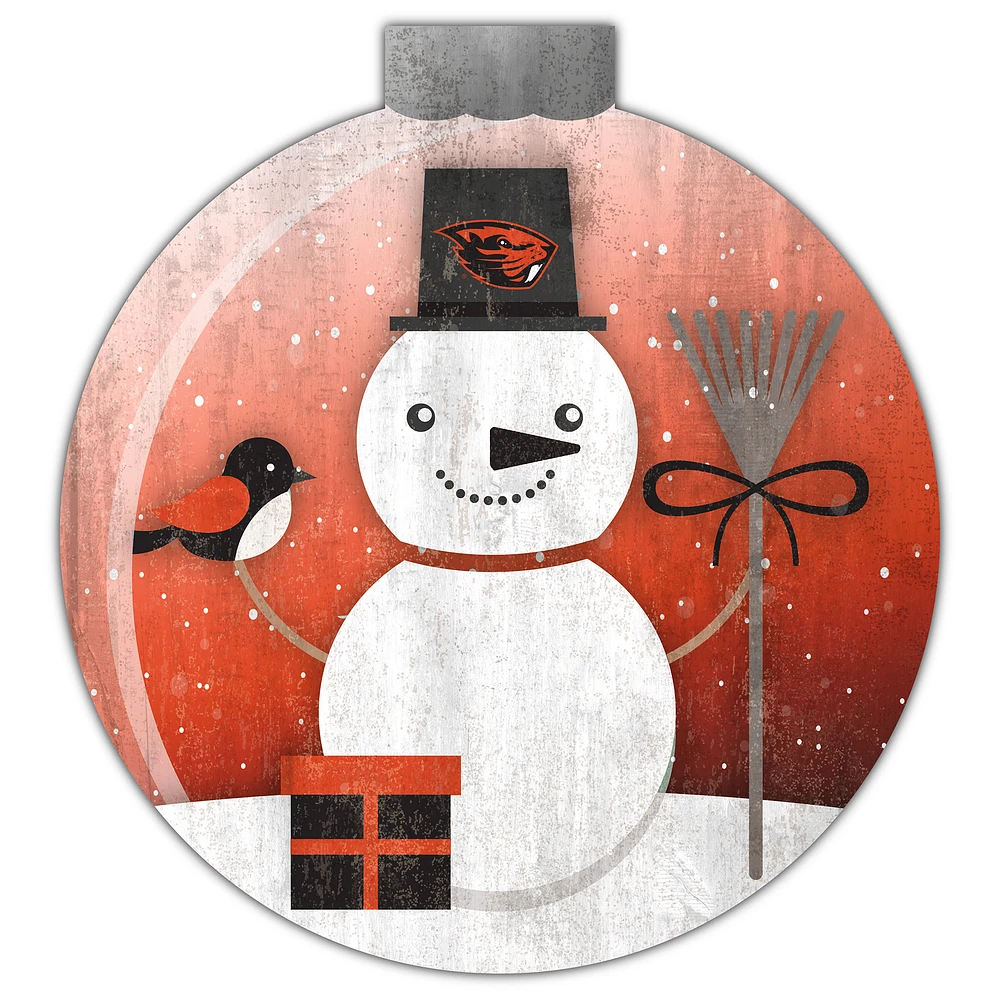 Oregon State Beavers 12'' Snow Globe Wall Art