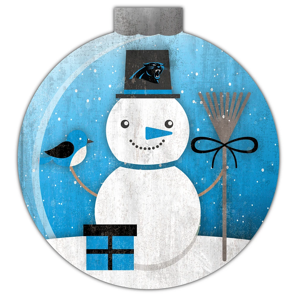 Carolina Panthers 12'' Snow Globe Wall Art