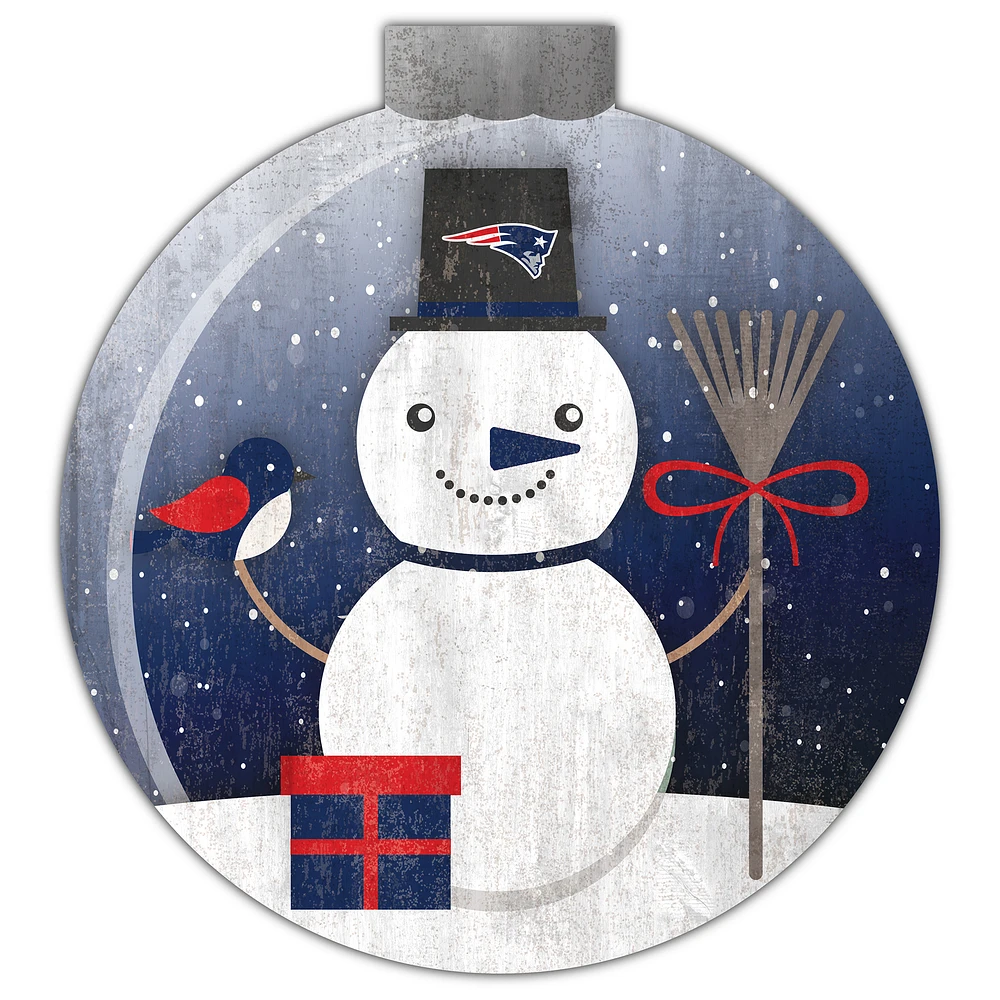 New England Patriots 12'' Snow Globe Wall Art