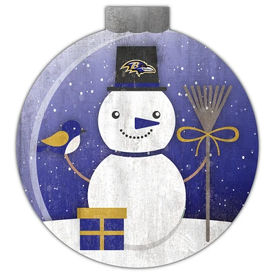 Baltimore Ravens 12'' Snow Globe Wall Art