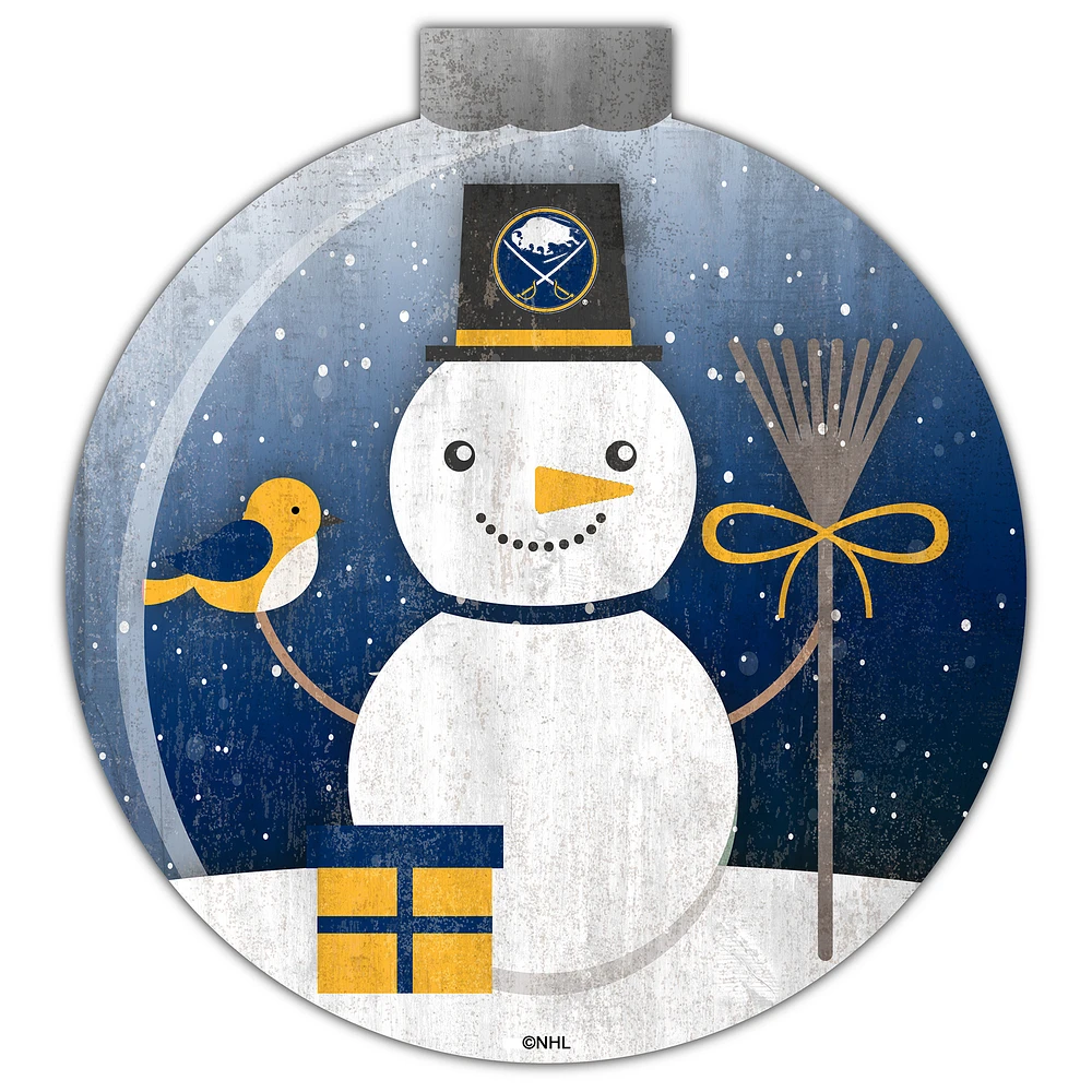 Buffalo Sabres 12'' Snow Globe Wall Art