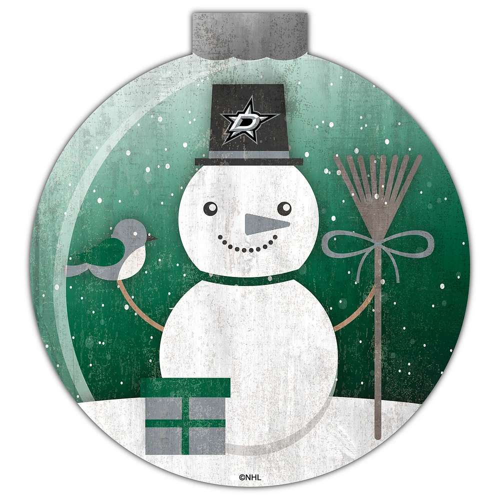 Dallas Stars 12'' Snow Globe Wall Art