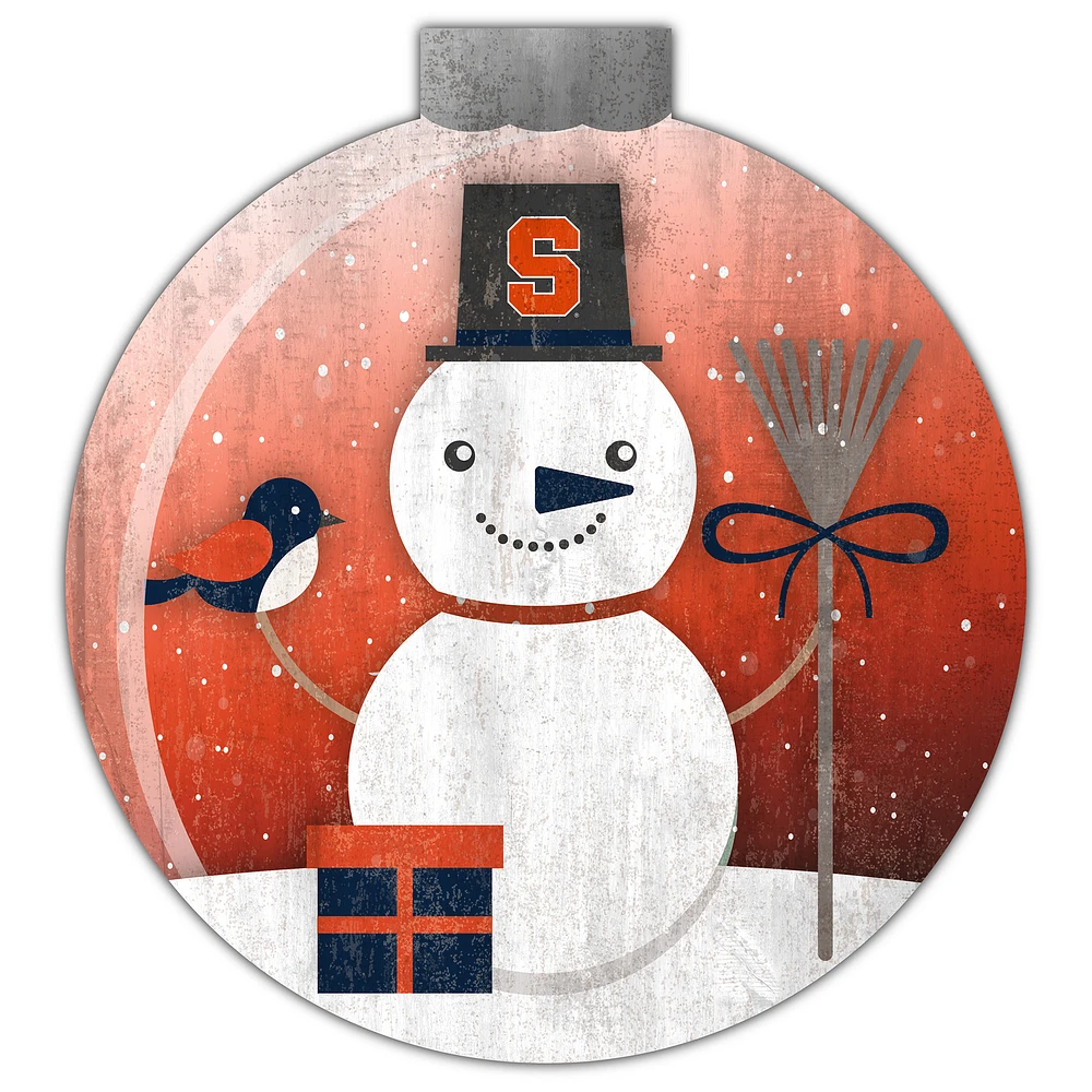 Syracuse Orange 12'' Snow Globe Wall Art