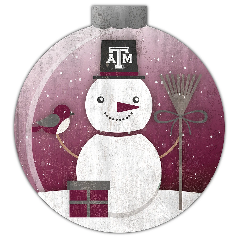 Texas A&M Aggies 12'' Snow Globe Wall Art
