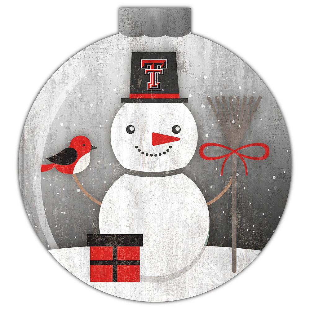 Texas Tech Red Raiders 12'' Snow Globe Wall Art