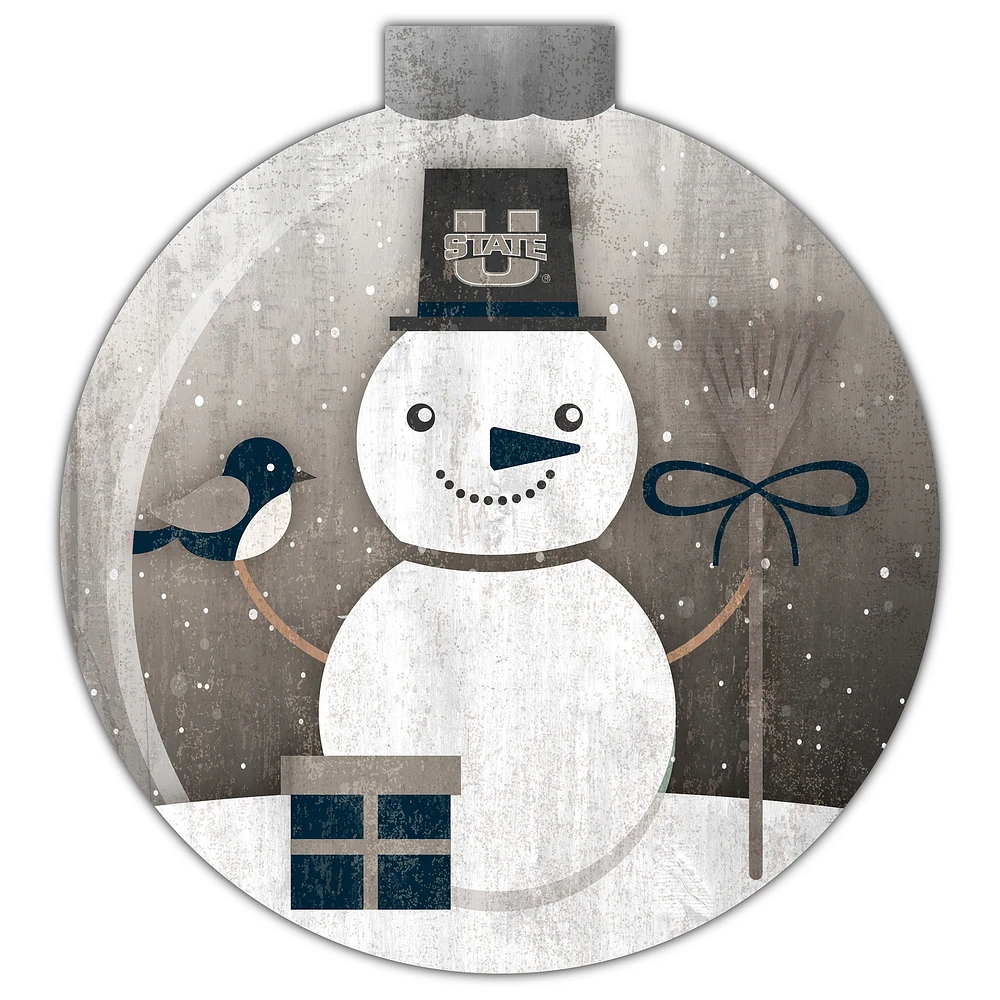 Utah State Aggies 12'' Snow Globe Wall Art