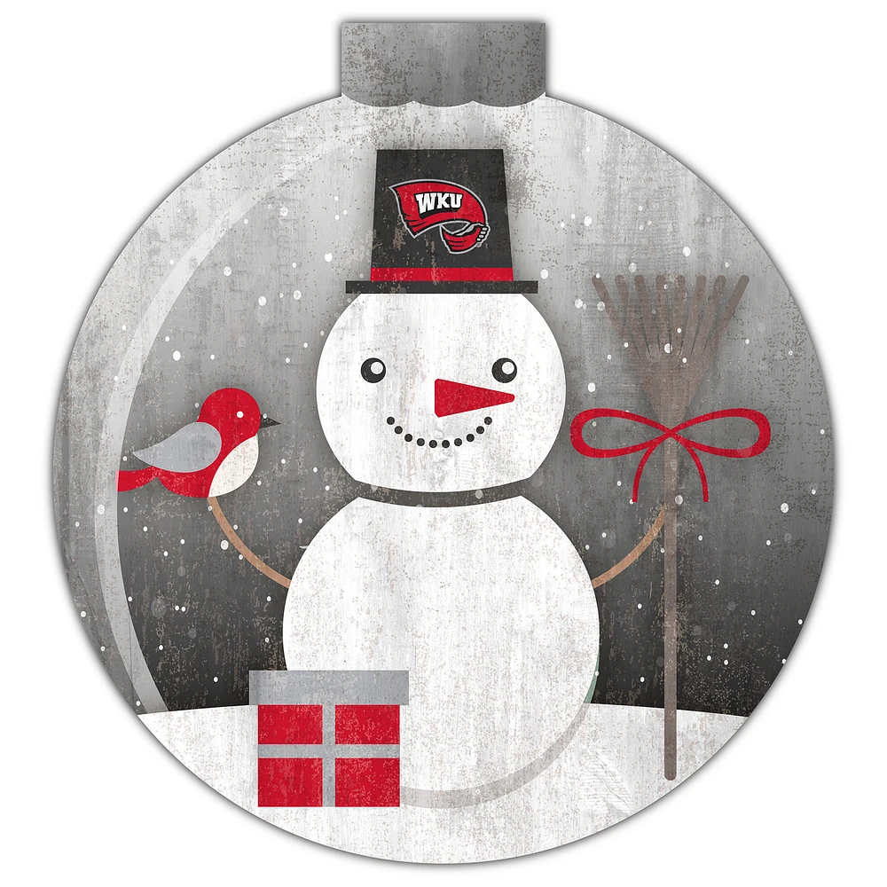 Western Kentucky Hilltoppers 12'' Snow Globe Wall Art