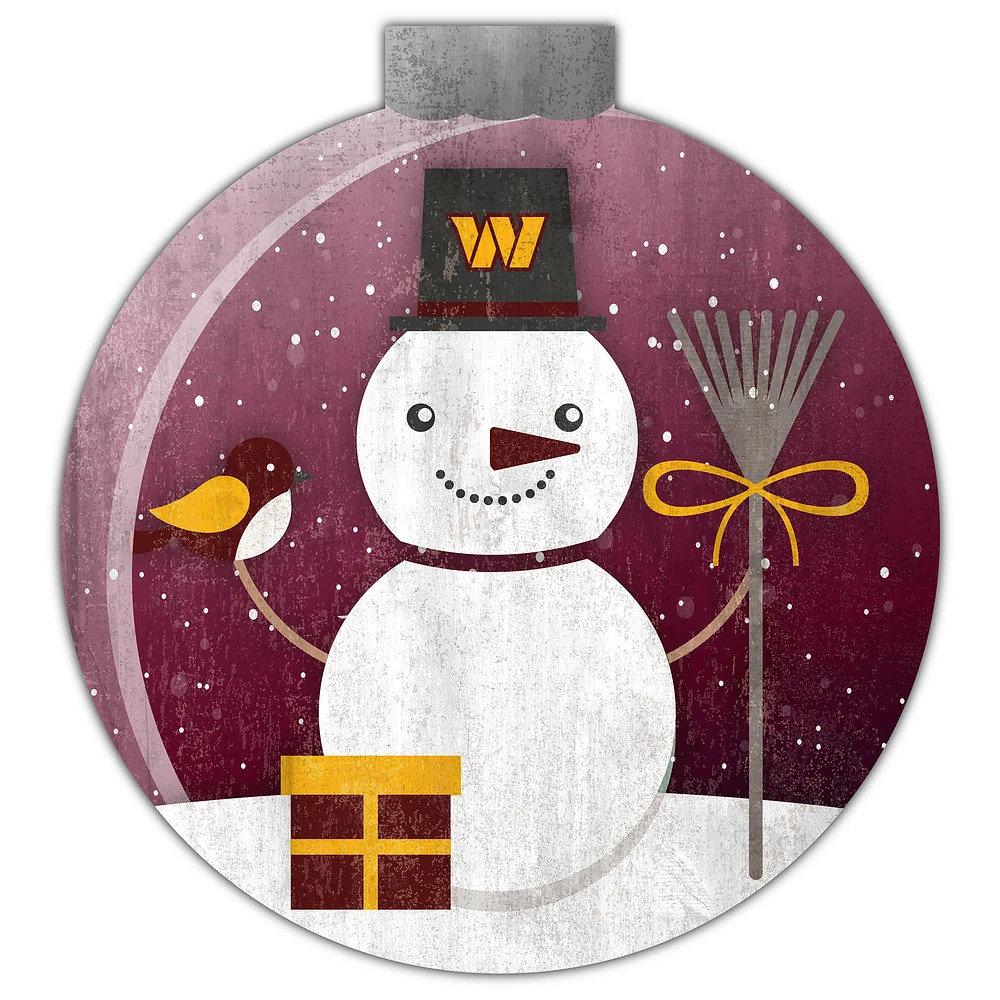 Washington Commanders 12'' Snow Globe Wall Art