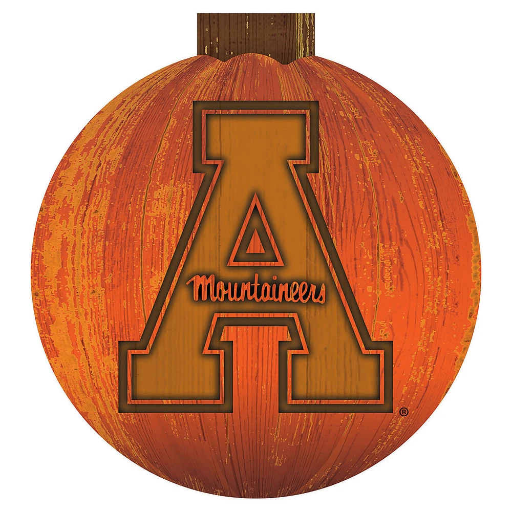 Appalachian State Mountaineers 12'' Pumpkin Sign