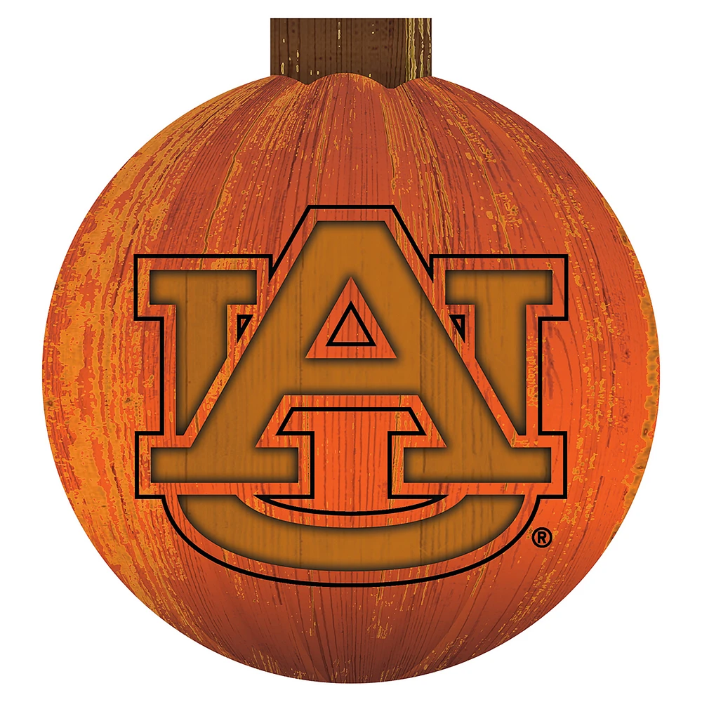 Auburn Tigers 12'' Pumpkin Sign