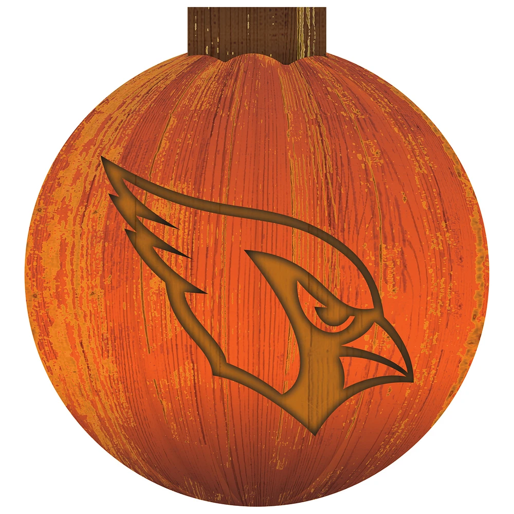 Arizona Cardinals 12'' Pumpkin Sign