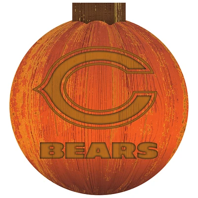Chicago Bears 12'' Pumpkin Sign