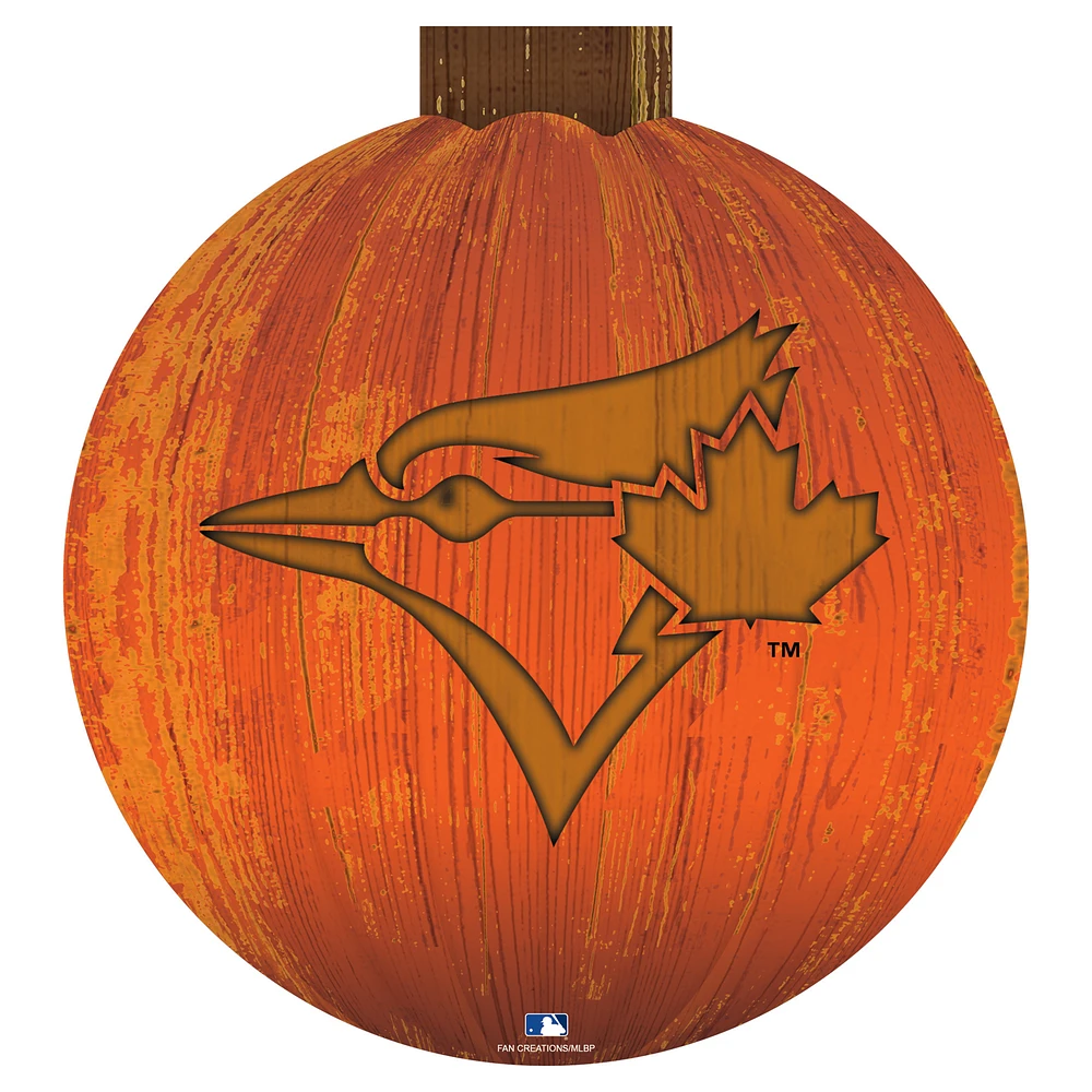 Toronto Blue Jays 12'' Pumpkin Sign