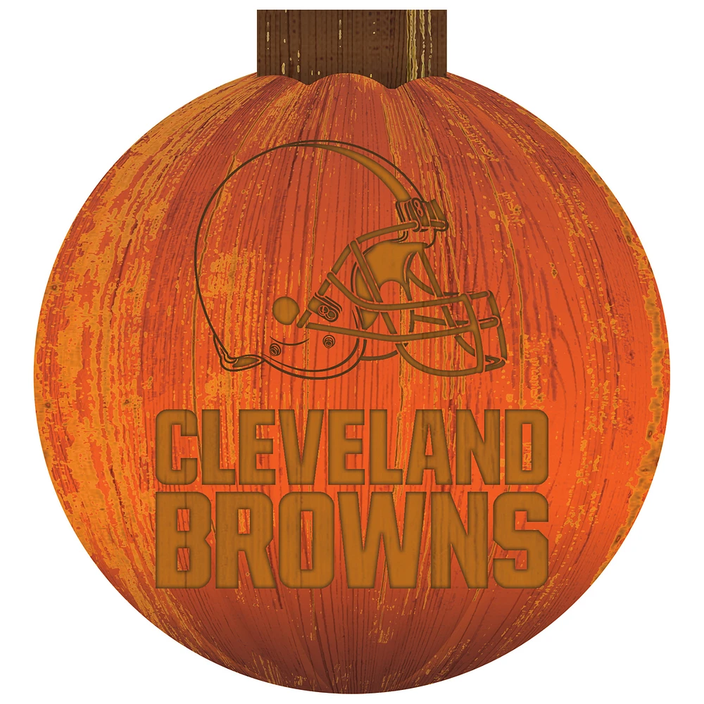 Cleveland Browns 12'' Pumpkin Sign